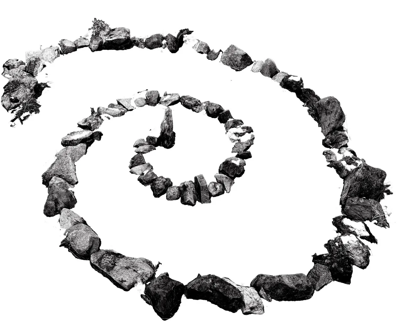 spiral of rocks